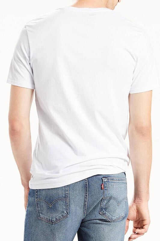 Белая футболка с графическим рисунком Levis, белый — фото 2