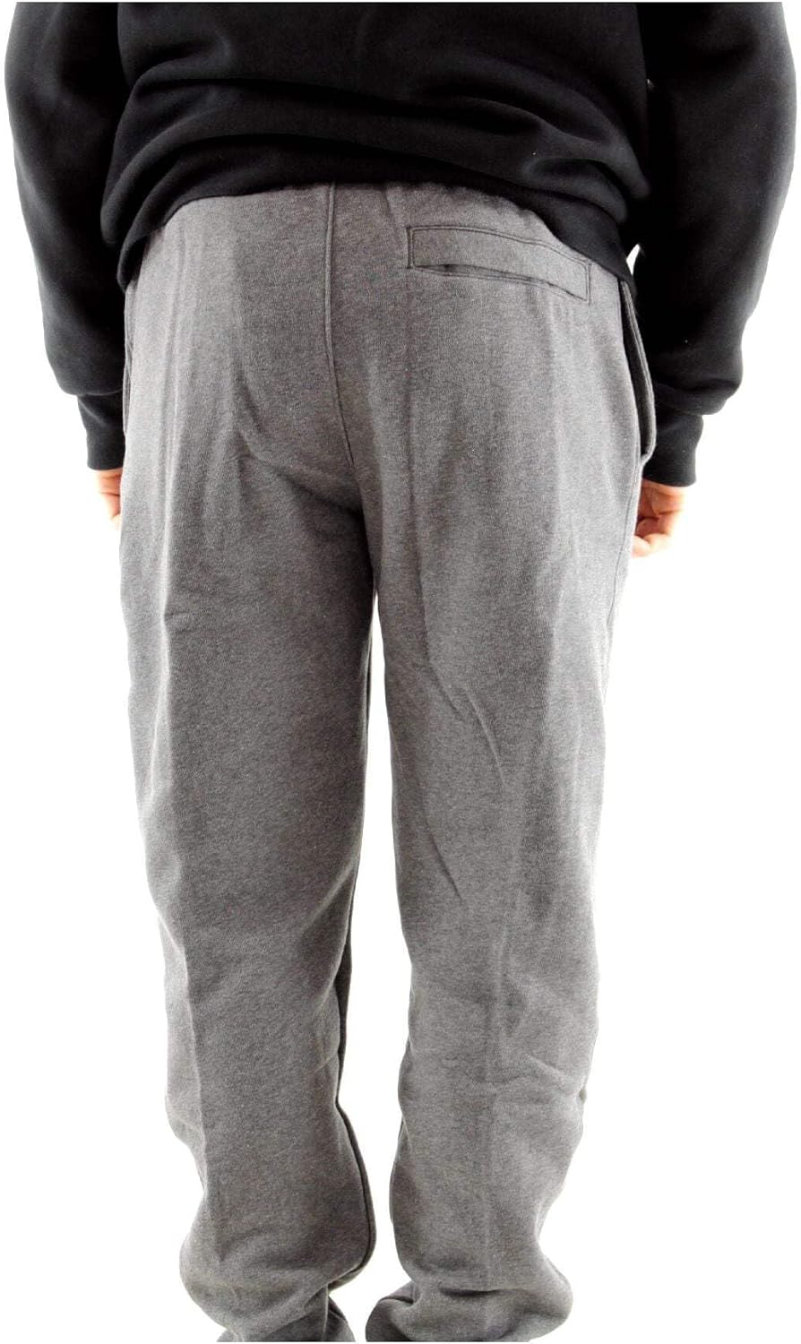 Брюки Nike Mens NSW Club с открытым краем, Charcoal Heather/Anthracite/White — фото 3