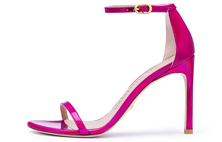 Stuart Weitzman Стюарт Вайцман SW Сандалии на одной бретели 10 см Женские Розовые