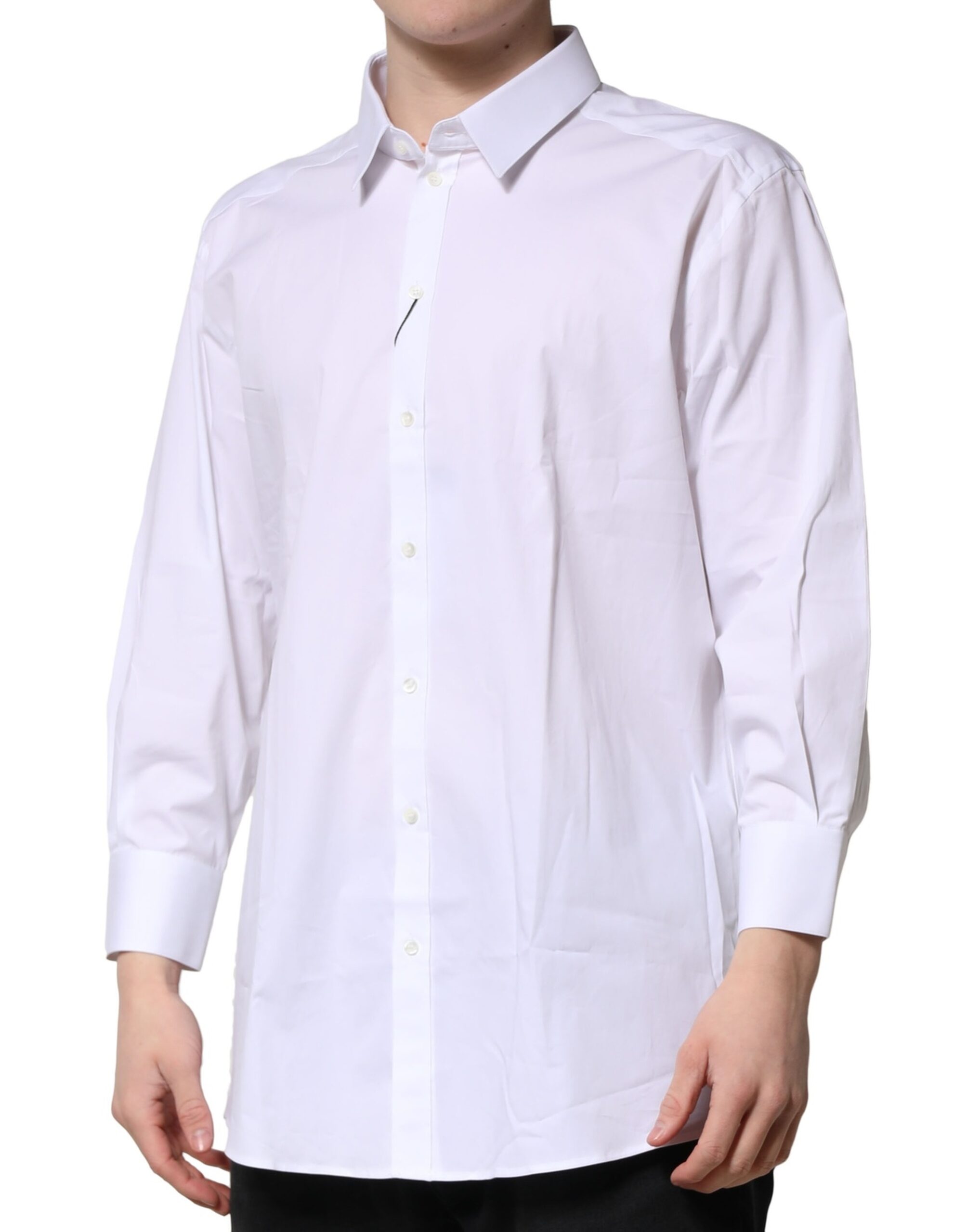 Белая рубашка с длинными рукавами, строгая рубашка Dolce & Gabbana, White — фото 2