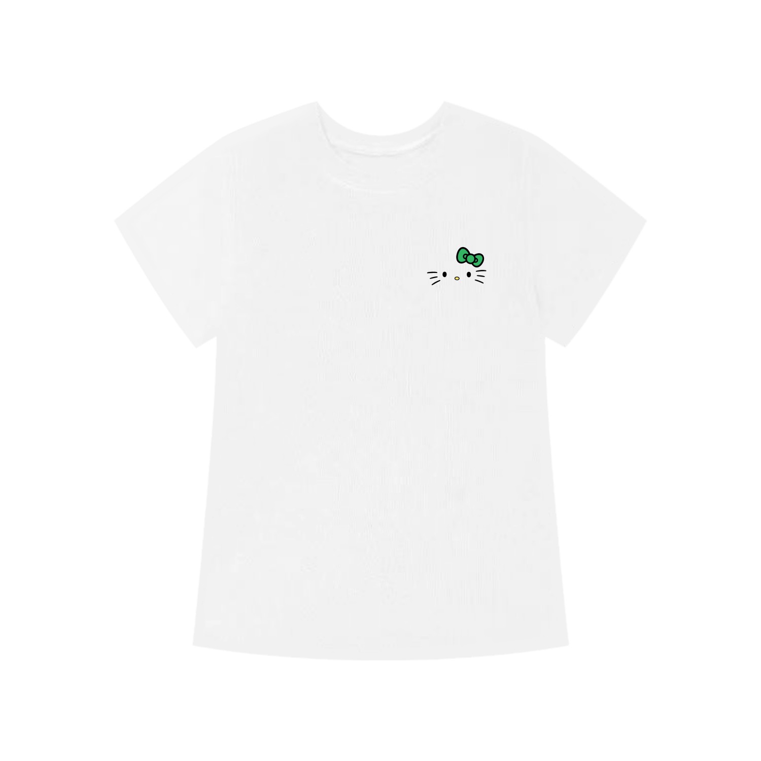 

Футболка Hello Kitty Unisex Sanrio, белый/зеленый