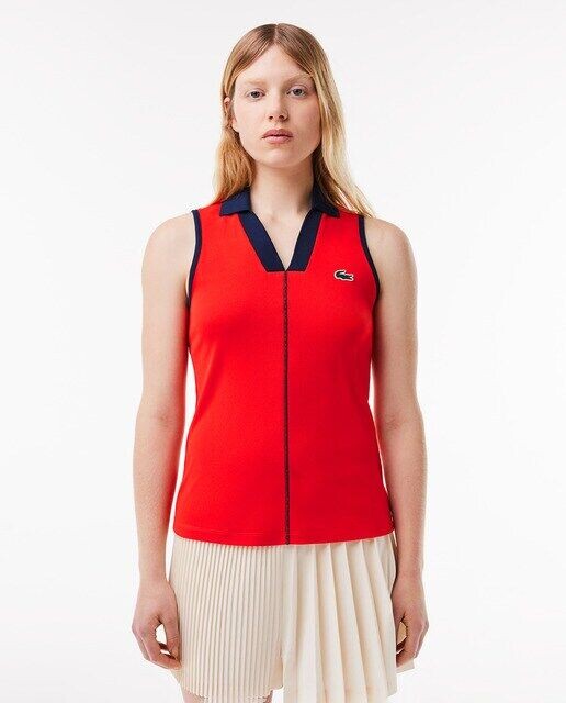 

Женское ультрасухое теннисное поло Lacoste, красный
