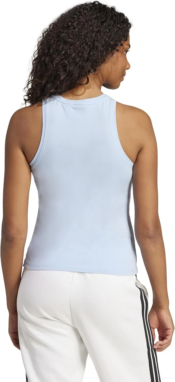 Топ-майка Slim Fit adidas, цвет Glow Blue/White