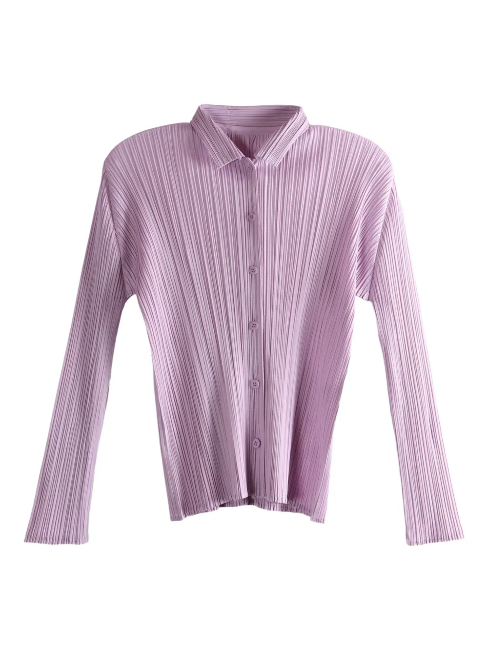 

Плиссированная блузка на пуговицах Pleats Please Issey Miyake, розовый