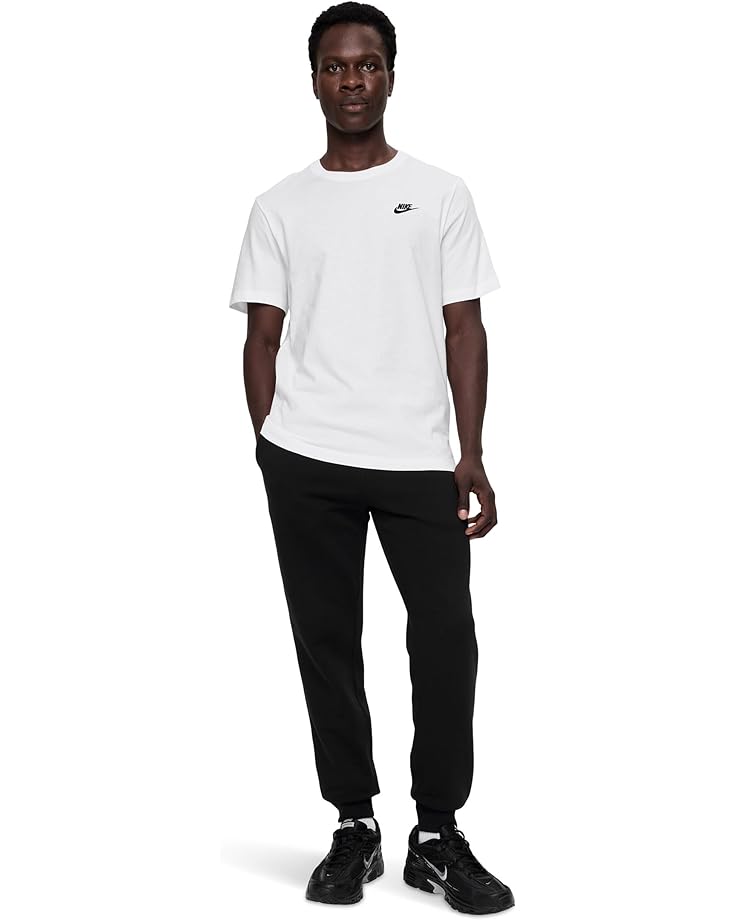 Футболка Nike Sportswear Club Tee, белый/черный — фото 2