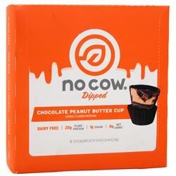 

D's Naturals Протеиновый батончик No Cow Dipped Чашка шоколада с арахисовым маслом 12 батончиков