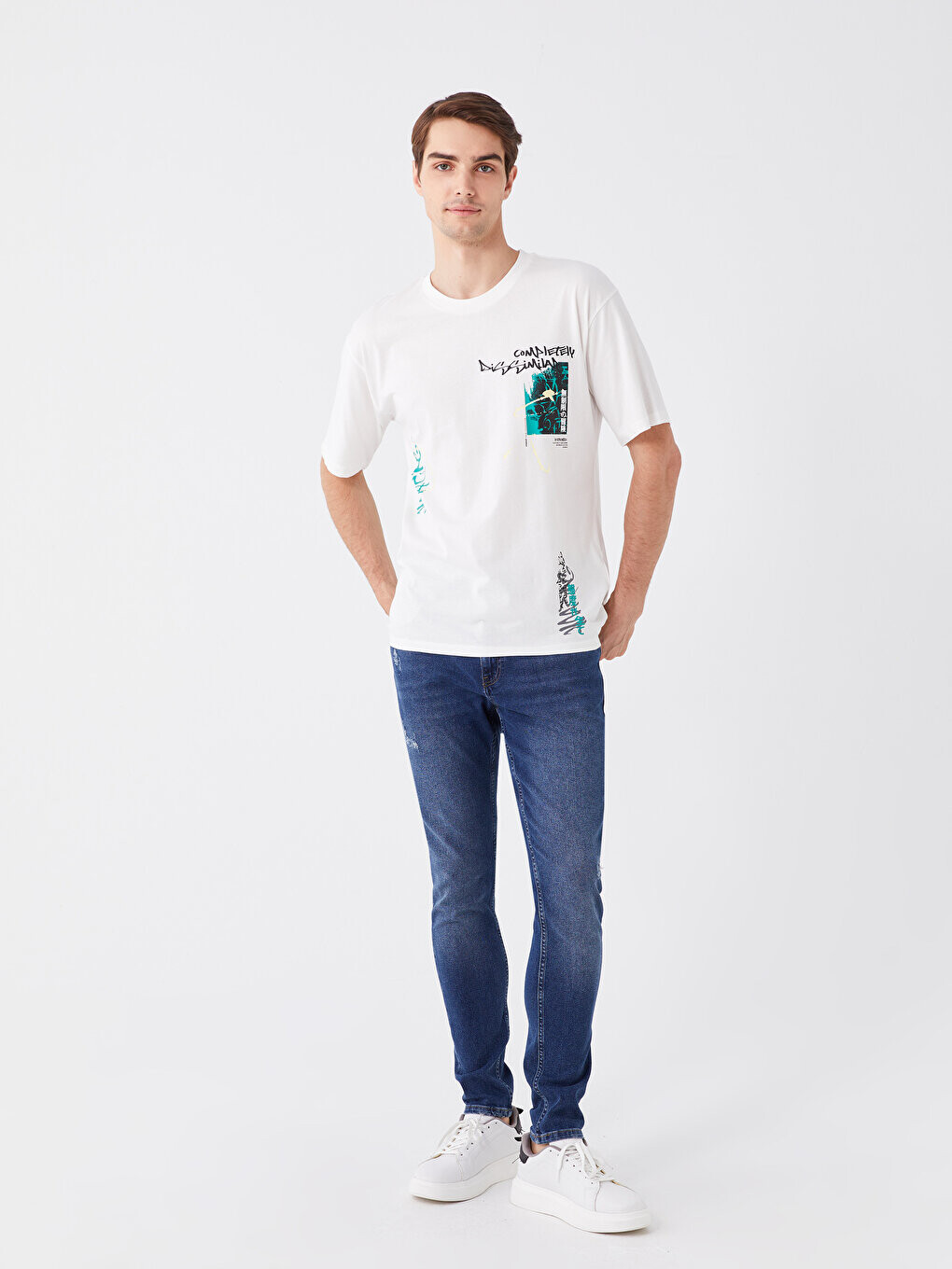 

Мужские джинсовые брюки 770 Super Skinny LCW Jeans, темное родео