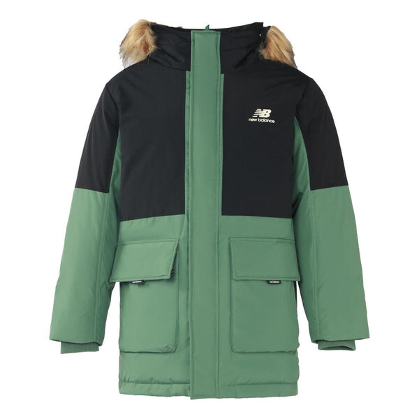 

Куртка пуховик с цветными блоками New Balance, зеленый