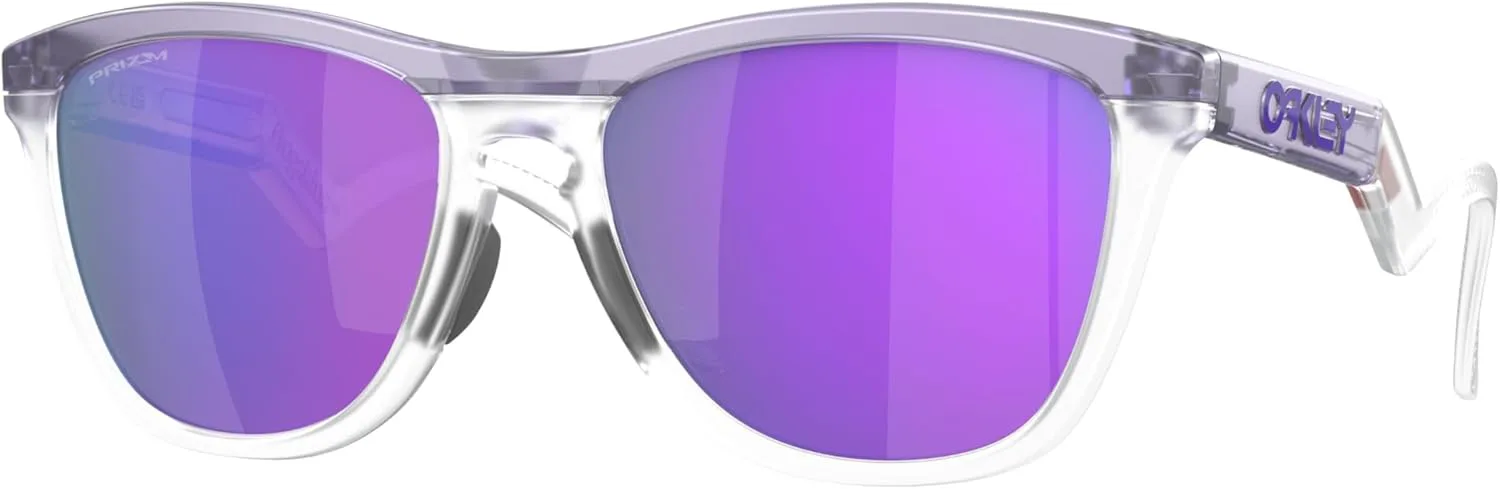 

Солнцезащитные очки Oakley OO 9289 Frogskins Hybrid, матовые, прозрачно-сиреневые, линзы Prizm, поликарбонат, в комплекте поводок и аксессуары