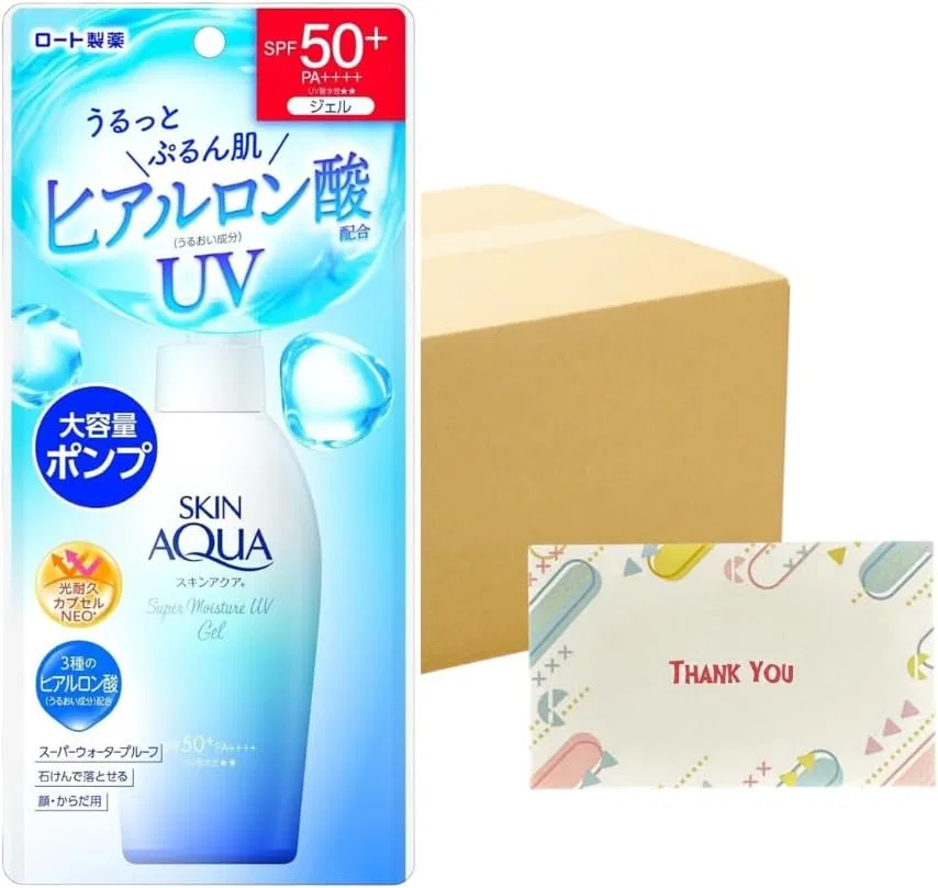 Солнцезащитный гель Skin Aqua Super Moisture UV Gel Pump, Kunutonn, набор 36 шт, 140 г