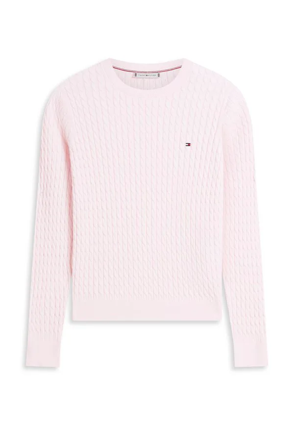 Свитер с круглым вырезом и косами Tommy Hilfiger, Light Pink — фото 4