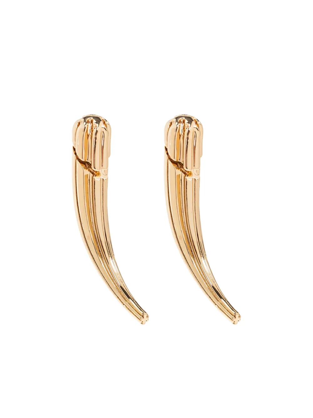 

Серьги-когти с рифленой поверхностью Tory Burch, золотой