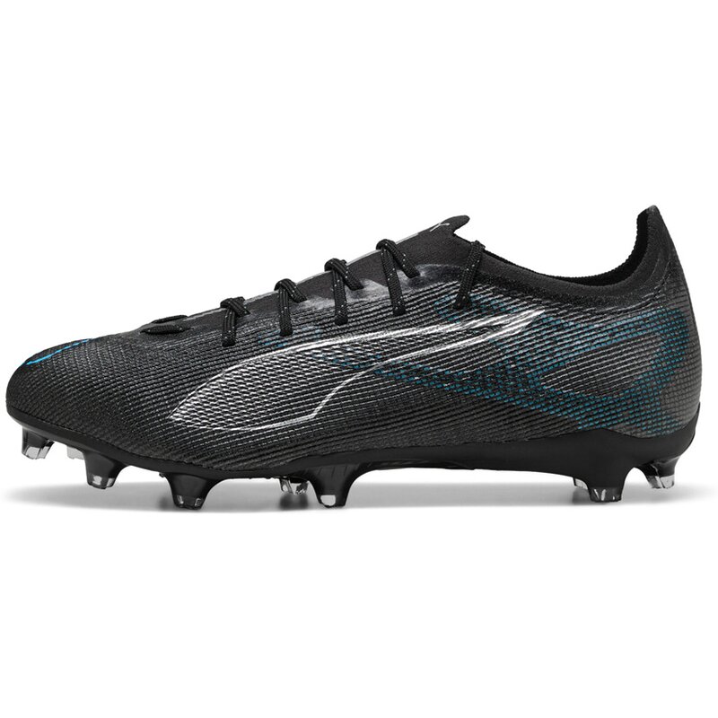 Футбольные бутсы для игры на траве ultra 5 pro fg/ag Puma, цвет puma black-puma silver-bright aqua — фото 4