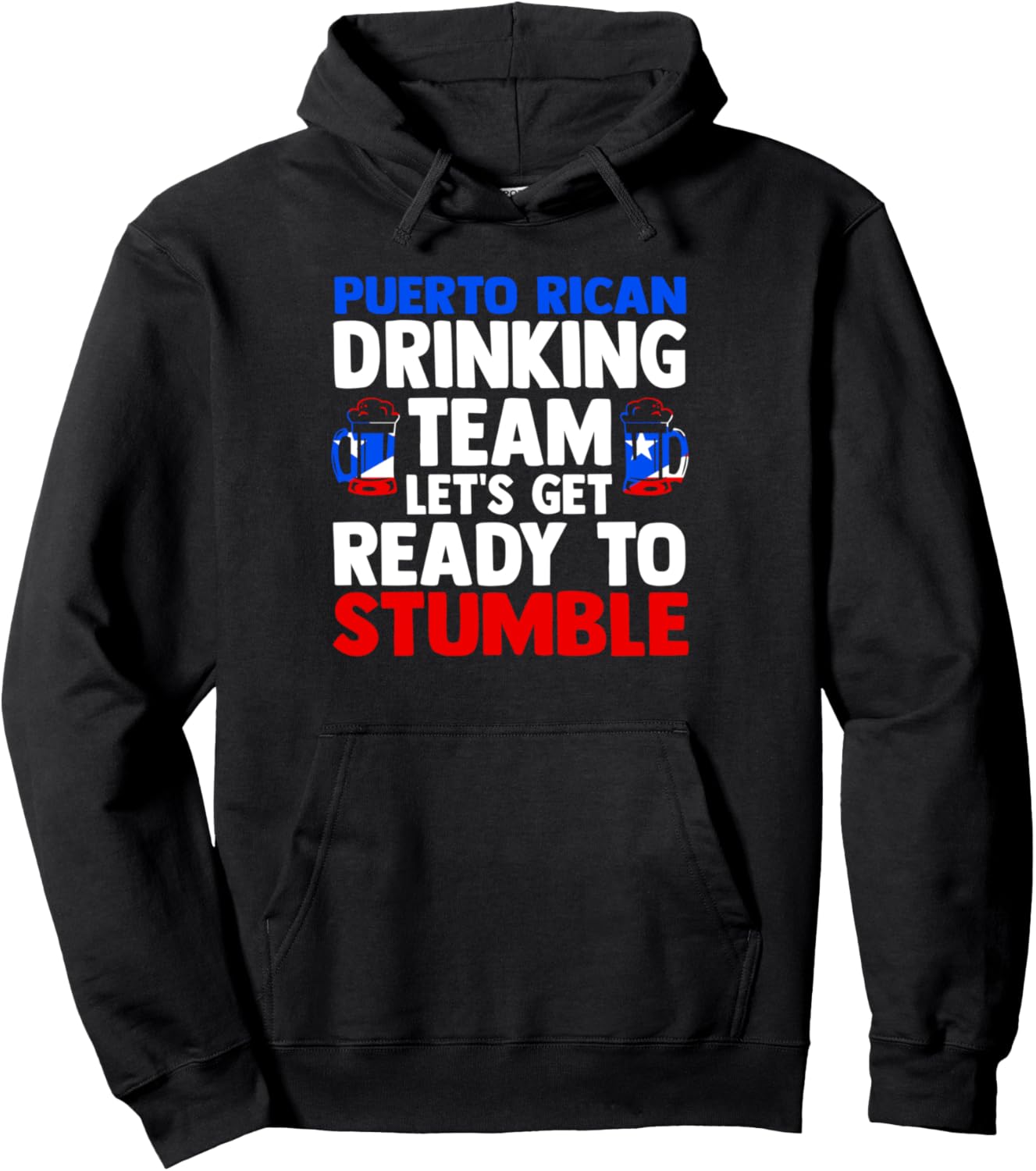 

Худи с надписью «Puerto Rican Drinking Team Get Ready for Puerto Rico» (Команда любителей выпить из Пуэрто-Рико) Humor Puerto Rican Flag & Puerto Rican Roots Gift, черный