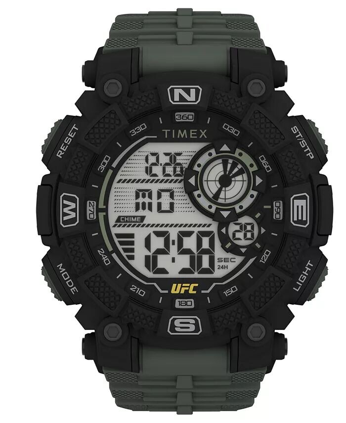 

Мужские часы UFC Quartz Redemption со смолой, зеленые, 50 мм Timex