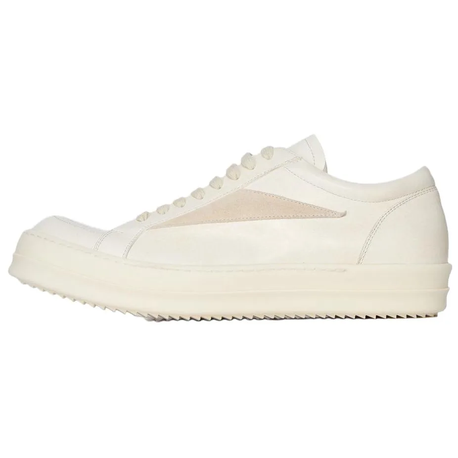 RICK OWENS Кроссовки для скейтбординга RO Low Top мужские, цвет ivory white