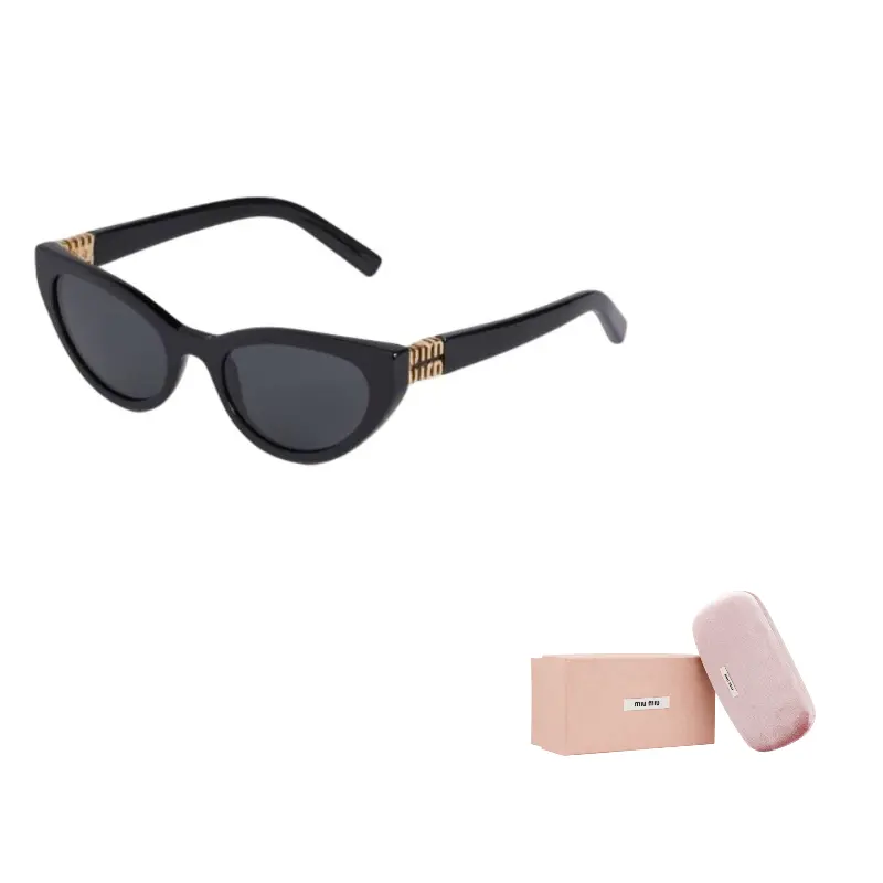 

MIU MIU Солнцезащитные очки с логотипом, Black