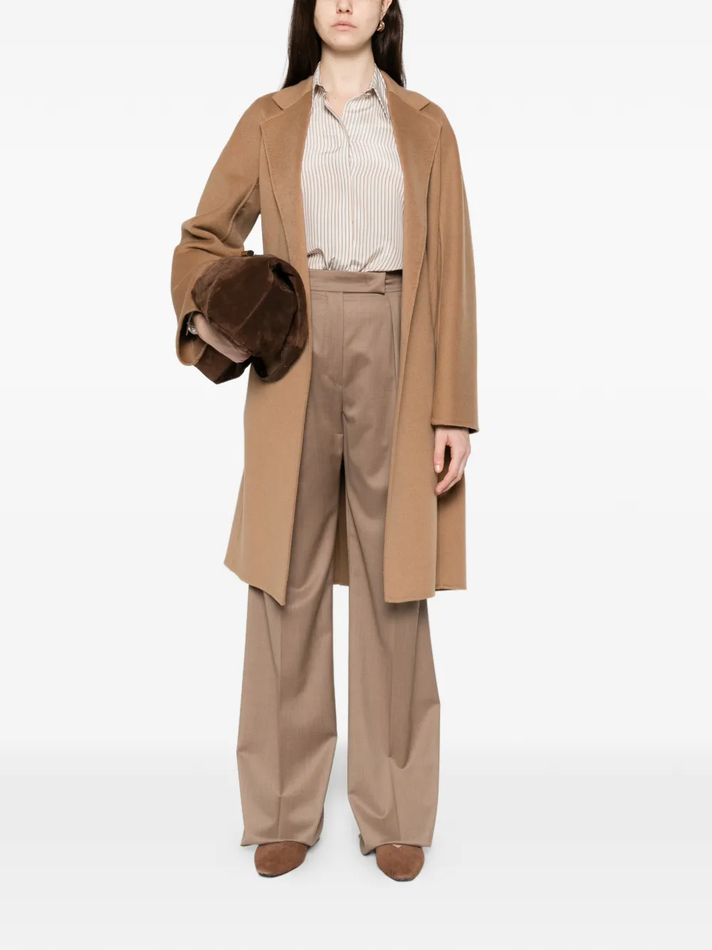 Флиртующая рубашка в полоску Max Mara, нейтральный — фото 2