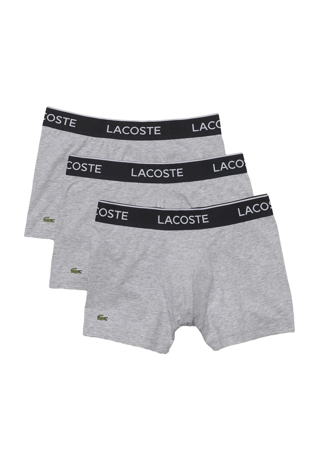 

Трусы, пояс с логотипом, мужские LACOSTE, цвет Cca Grey Melange