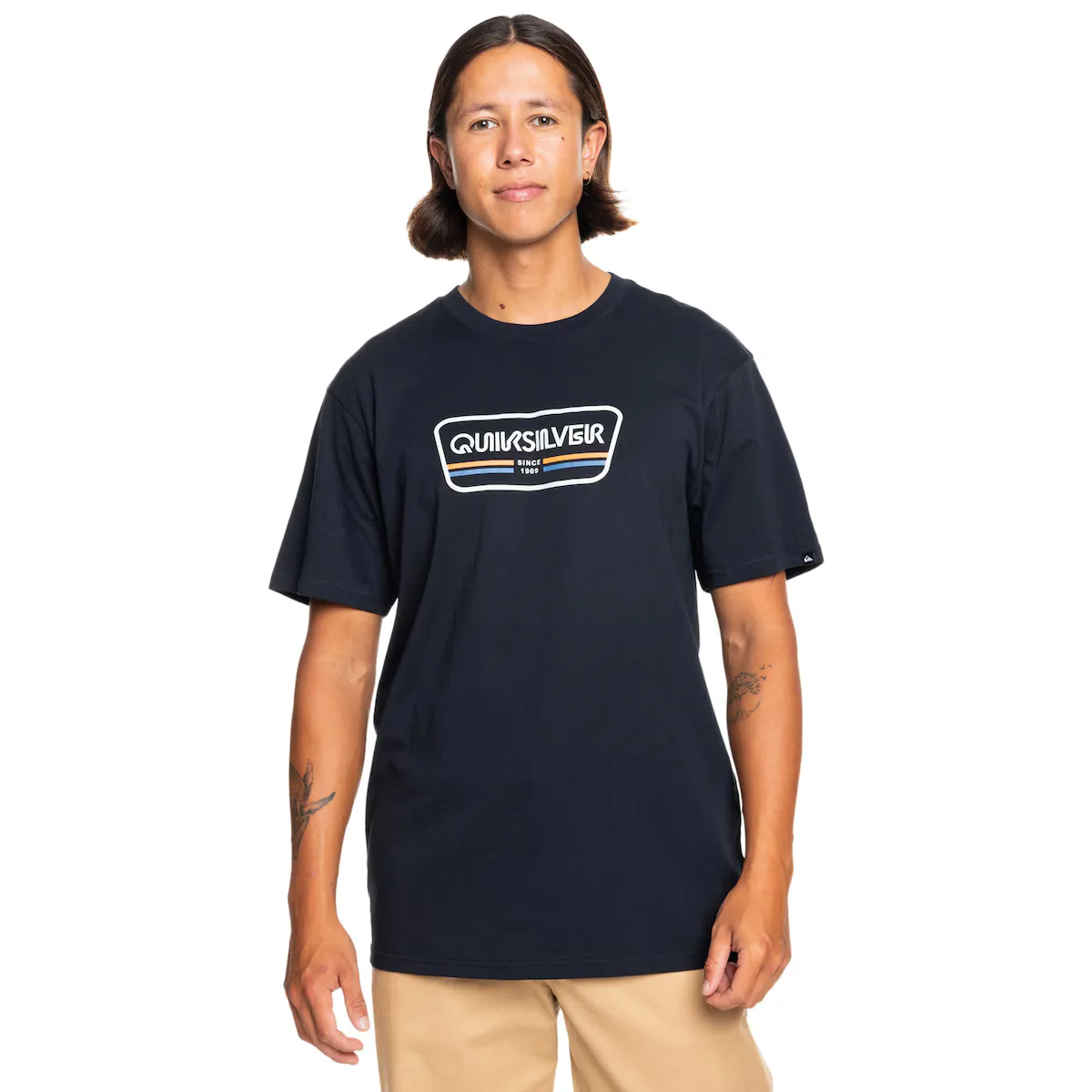 

Мужская футболка Range Life Front Quiksilver, чёрный