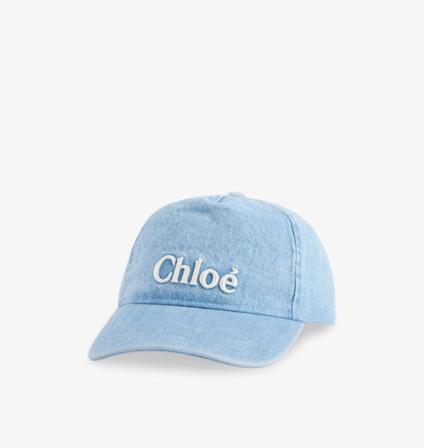 

Бейсболка джинсовая с вышитым логотипом 8-16 лет Chloe, синий