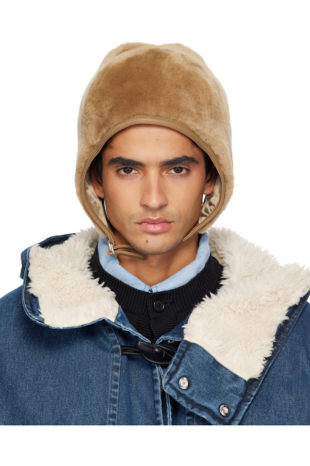 

Acne Studios Коричневая овечья шляпа