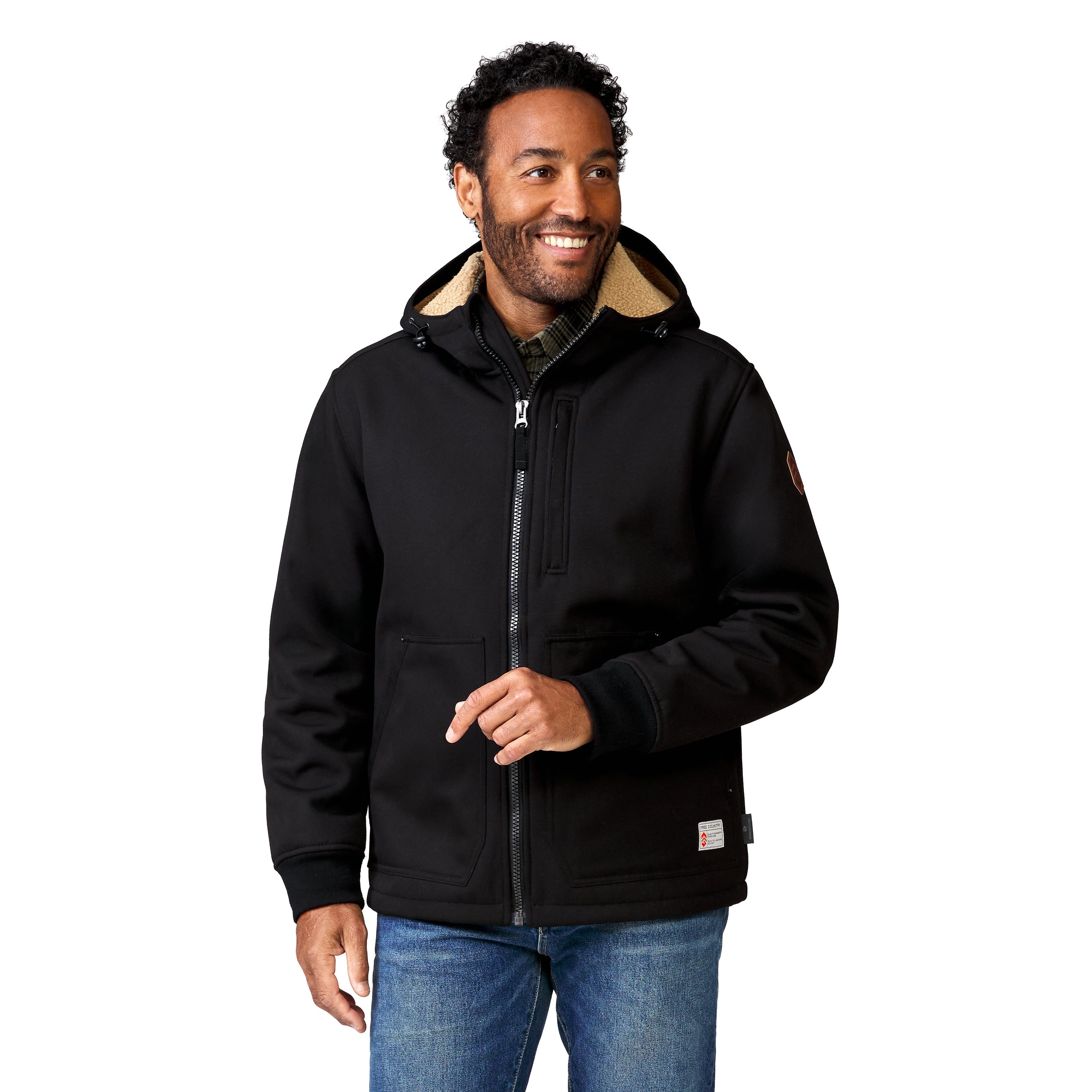 

Мужская куртка Free Country Wind River Burly Canvas Softshell, черный