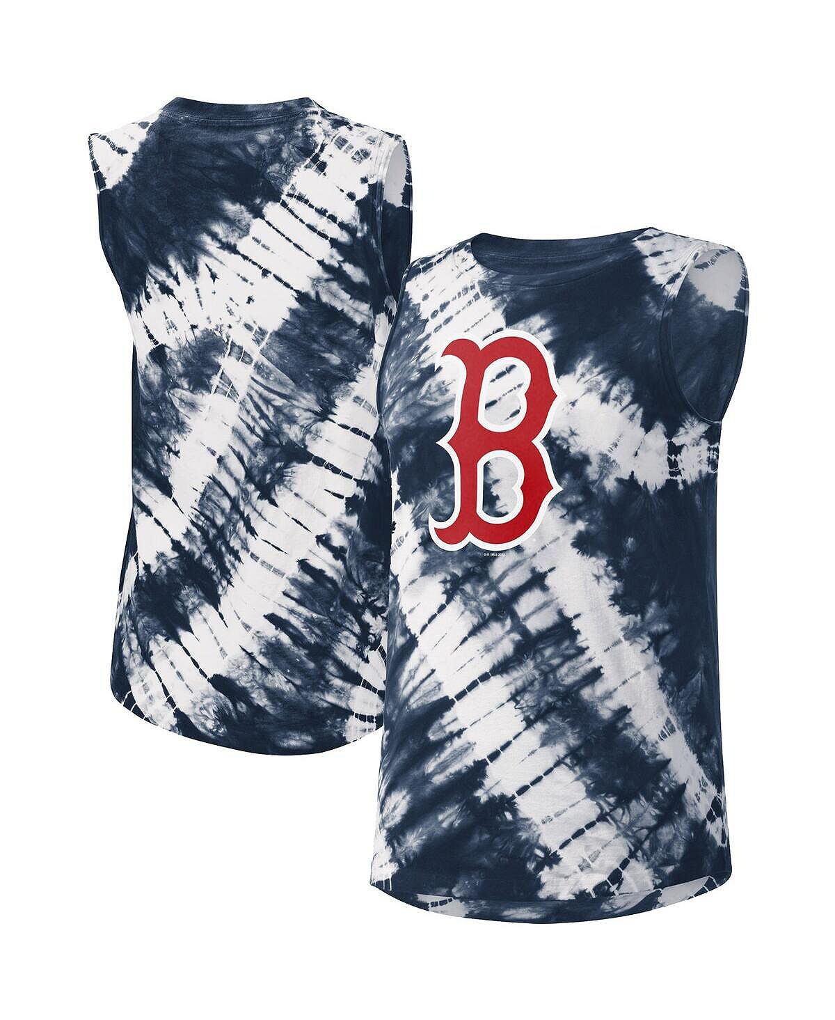 

Женская темно-синяя майка Boston Red Sox Money Ball с принтом тай-дай Touch, темно-синий