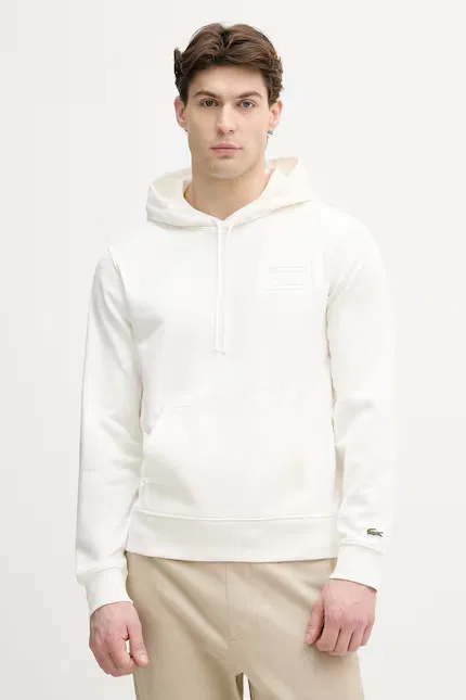 Худи Lacoste хлопковое, бежевый