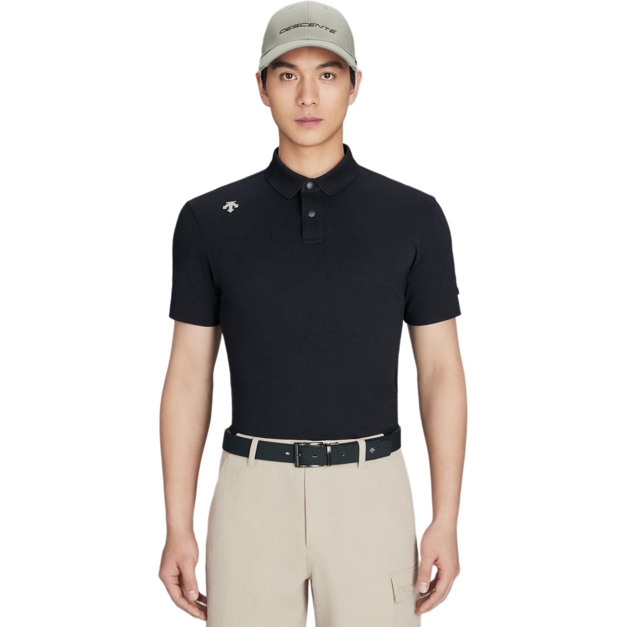 

Мужская поло для гольфа DESCENTE, черный