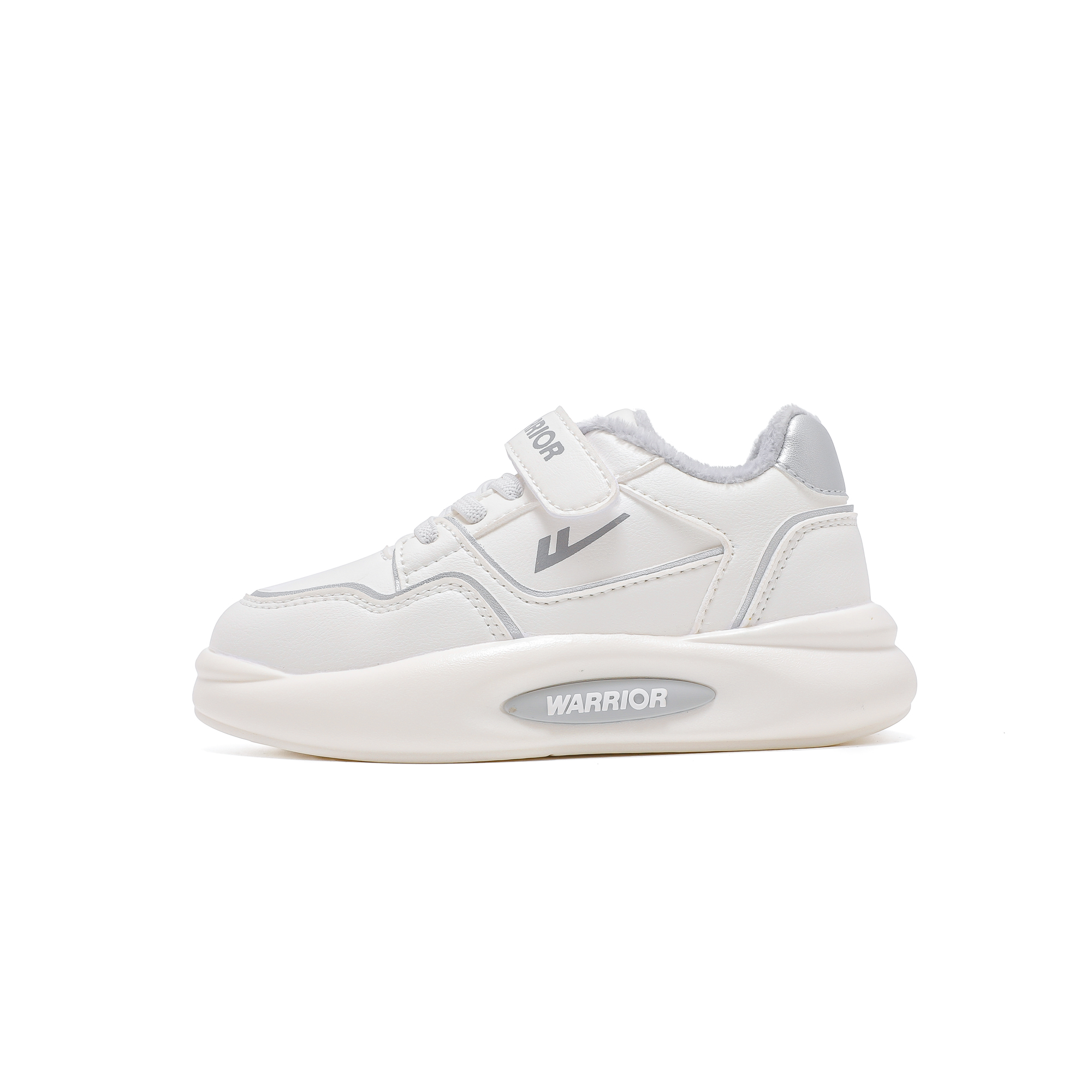 

Детские кроссовки для скейтбординга Warrior Kids, White/Light Gray