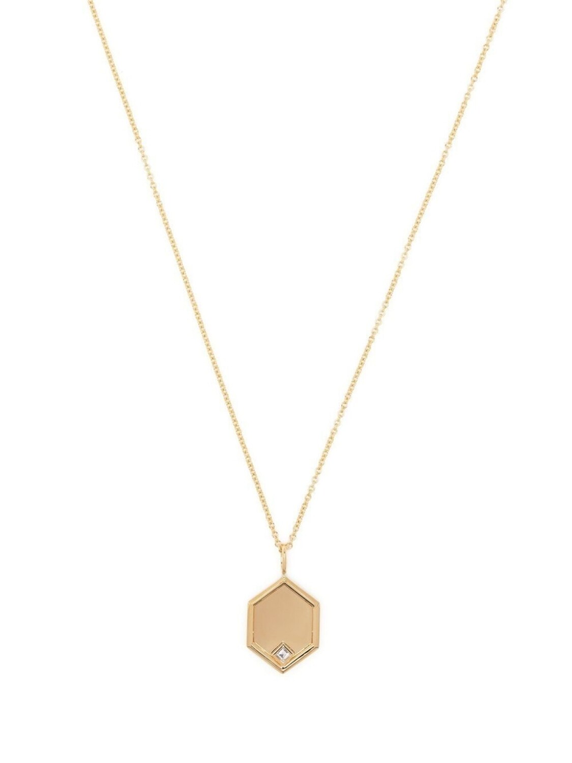 

Колье Hexagon из желтого золота с бриллиантами Lizzie Mandler Fine Jewelry, золотой