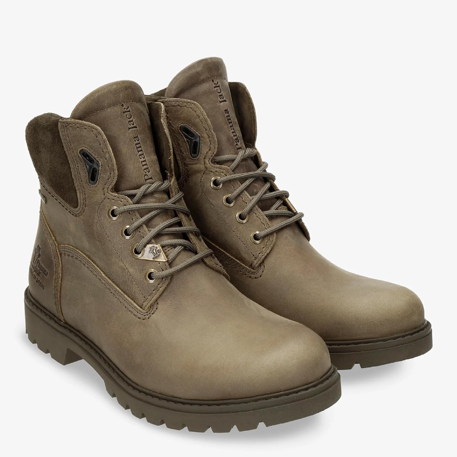 Мужские водонепроницаемые кожаные походные ботинки на щиколотку Panama Jack Amur GTX, коричневый/хаки — фото 3