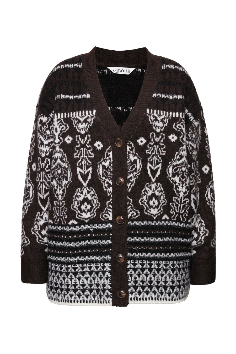 

Вязаный кардиган Studio Untold, Dark brown