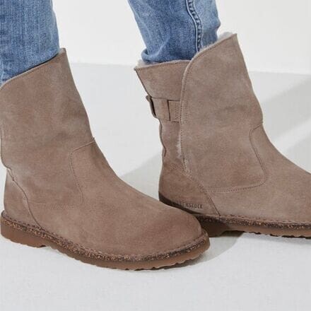 Сапоги женские Birkenstock короткие из овчины, бежевый — фото 3