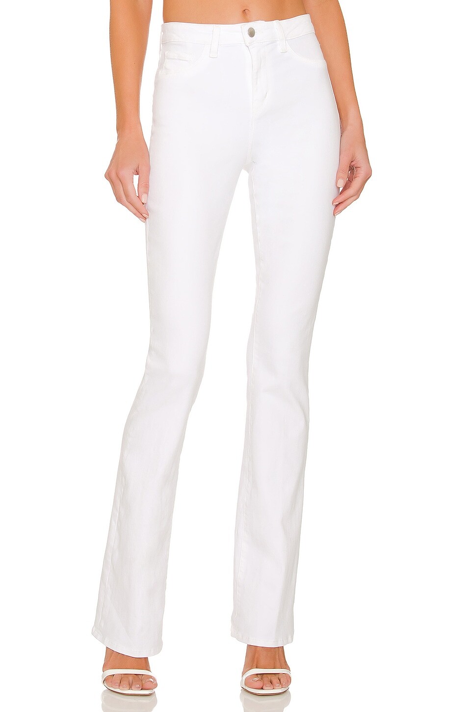 Ботинки L'AGENCE Selma High Rise Sleek Baby, цвет Blanc