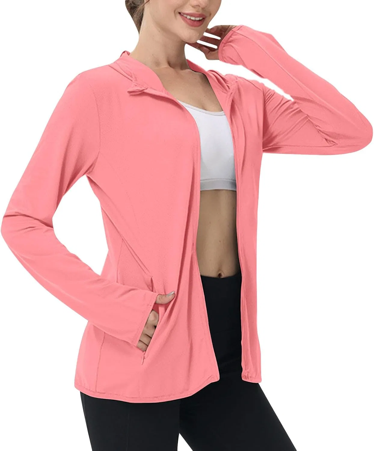 Трековая куртка с защитой UPF 50+, Generic, 03 Watermelon Red
