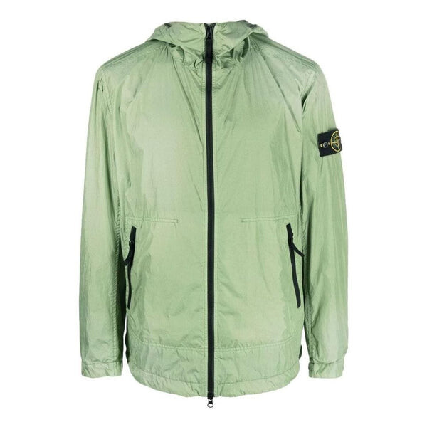 

Куртка crinkle reps hooded jacket 'sage' Stone Island, зеленый