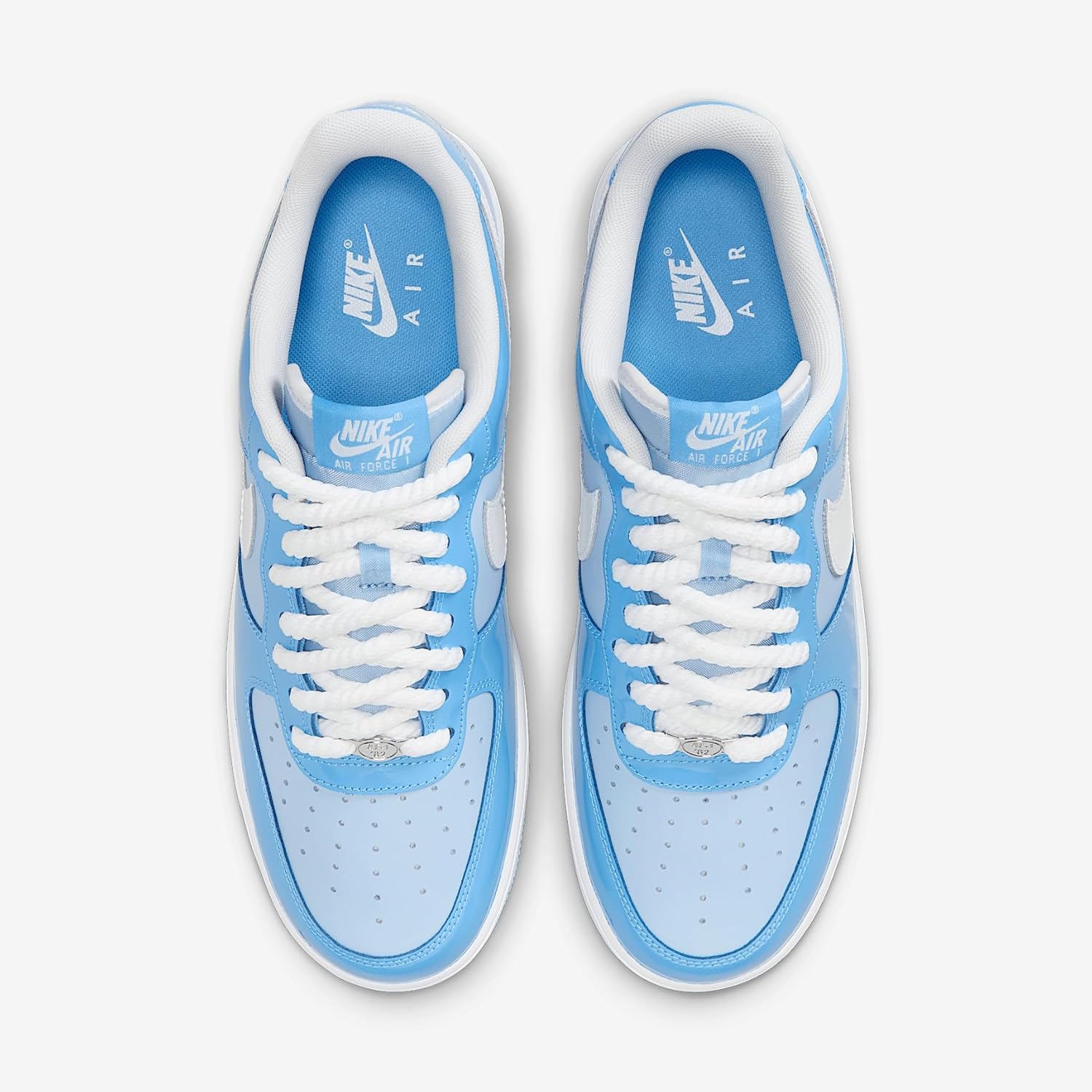 Мужские кроссовки Nike Air Force 1 '07 LV8, белый/синий — фото 4