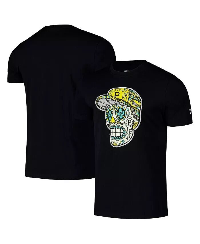 

Мужская черная футболка Pittsburgh Pirates Sugar Skulls New Era