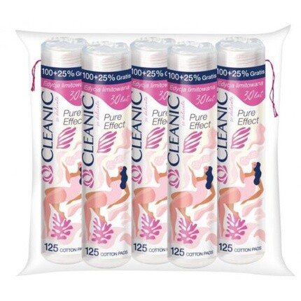 

Круглые косметические подушечки Pure Effect Soft Touch, 100 % хлопок, Cleanic