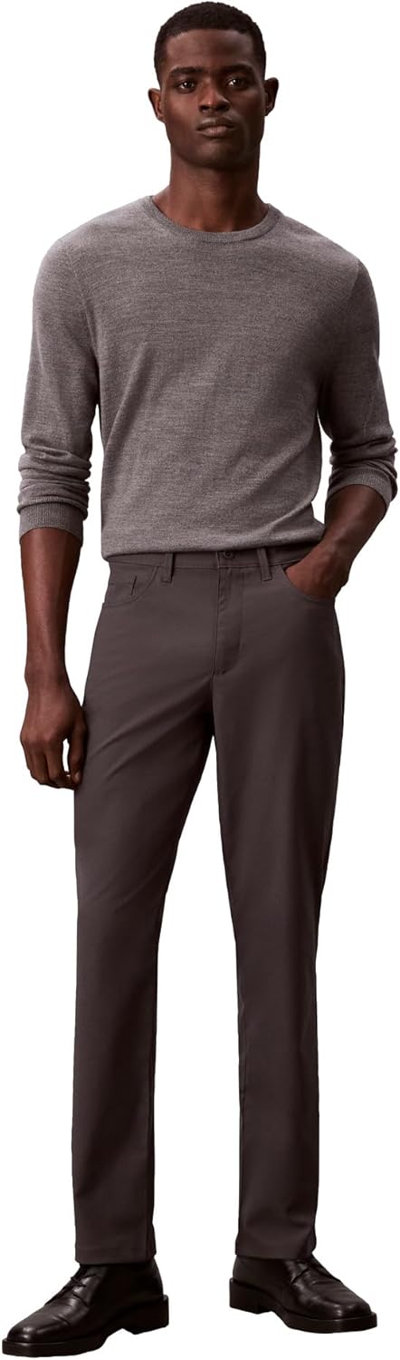 

Мужские узкие брюки Calvin Klein Hi-Stretch Tech с пятью карманами, Black