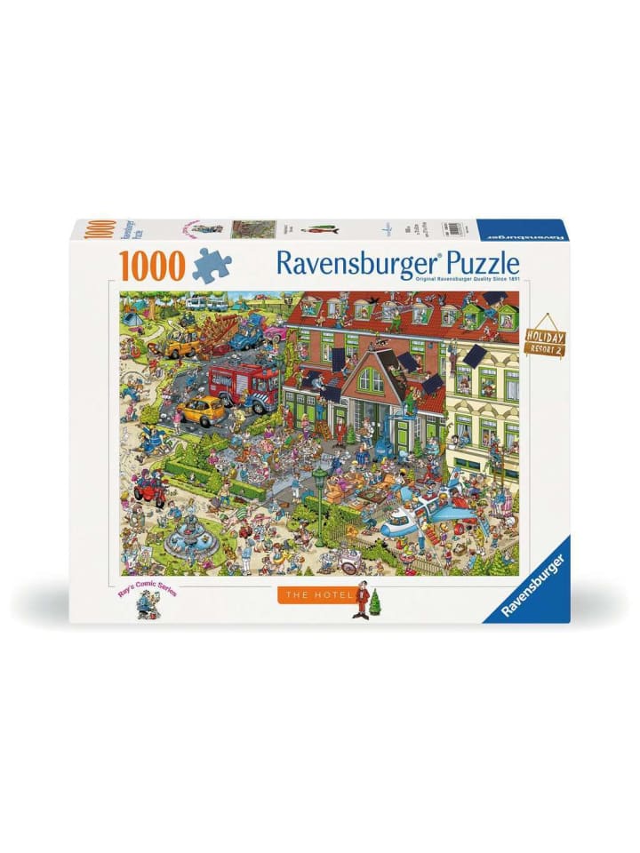 

Пазл Ravensburger, 1000 деталей, «Отель» в цвете