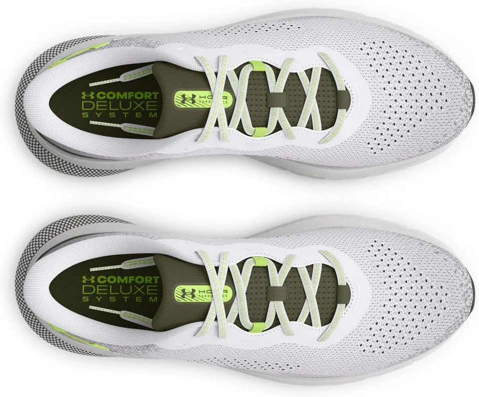 Мужские беговые кроссовки Under Armour HOVR Turbulence 2, белый/зеленый — фото 4