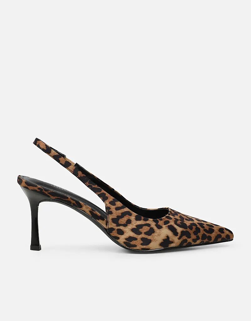 Туфли-лодочки SIMMI Shoes Liorra с леопардовым принтом и открытой пяткой