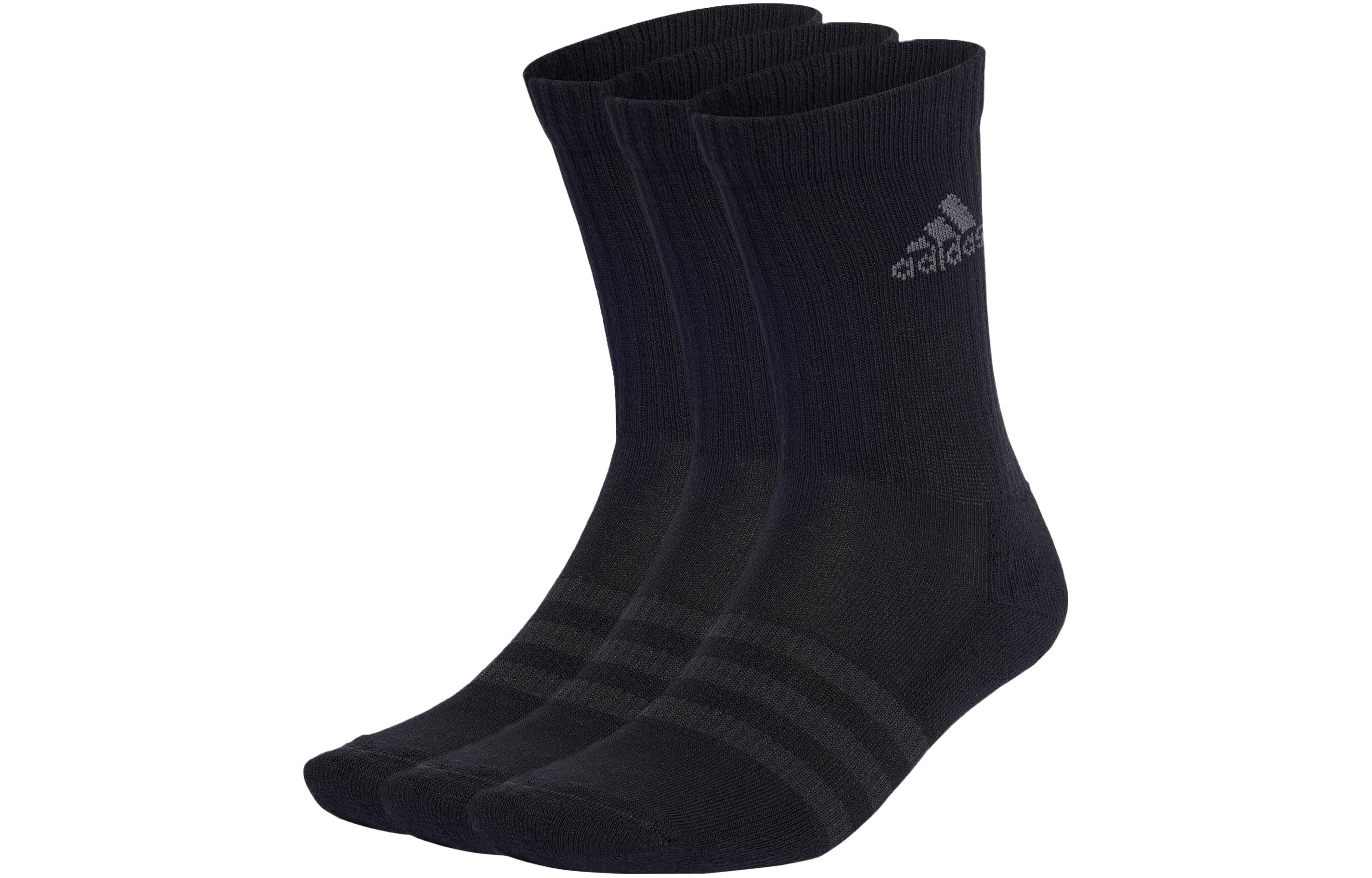 

Носки до середины икры Унисекс 3 пары Черный/Темно-серый Adidas