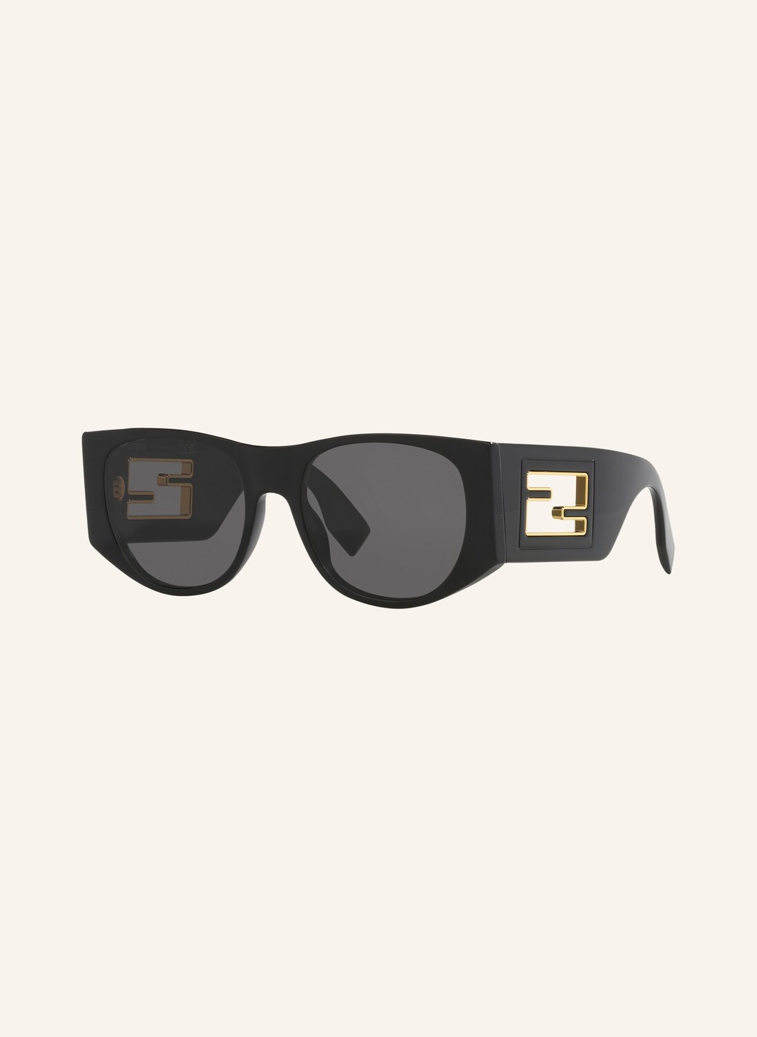 

Солнцезащитные очки fn000725 baguette FENDI, черный/серый