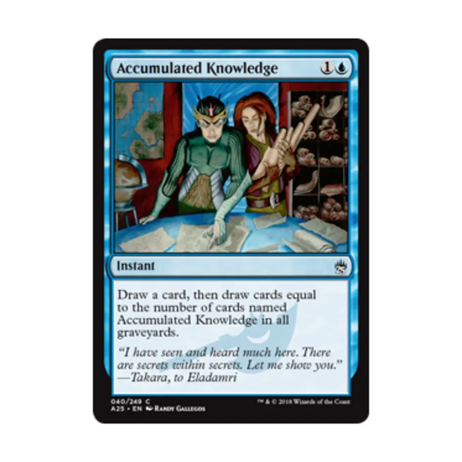 

CCG Накопленные знания (С) (фольга), MTG - Masters 25