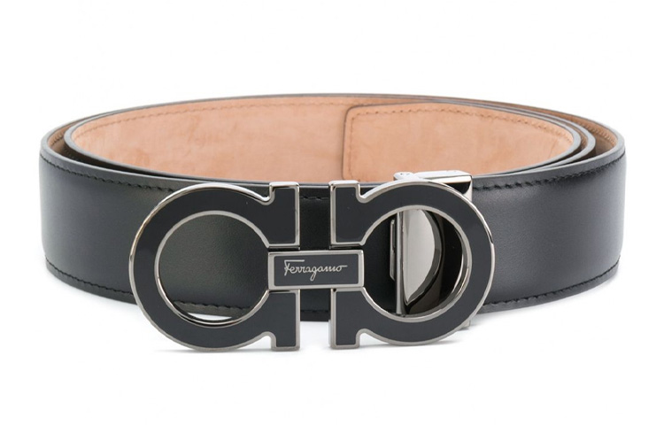 

Ferragamo Кожаный ремень мужской черный, Black