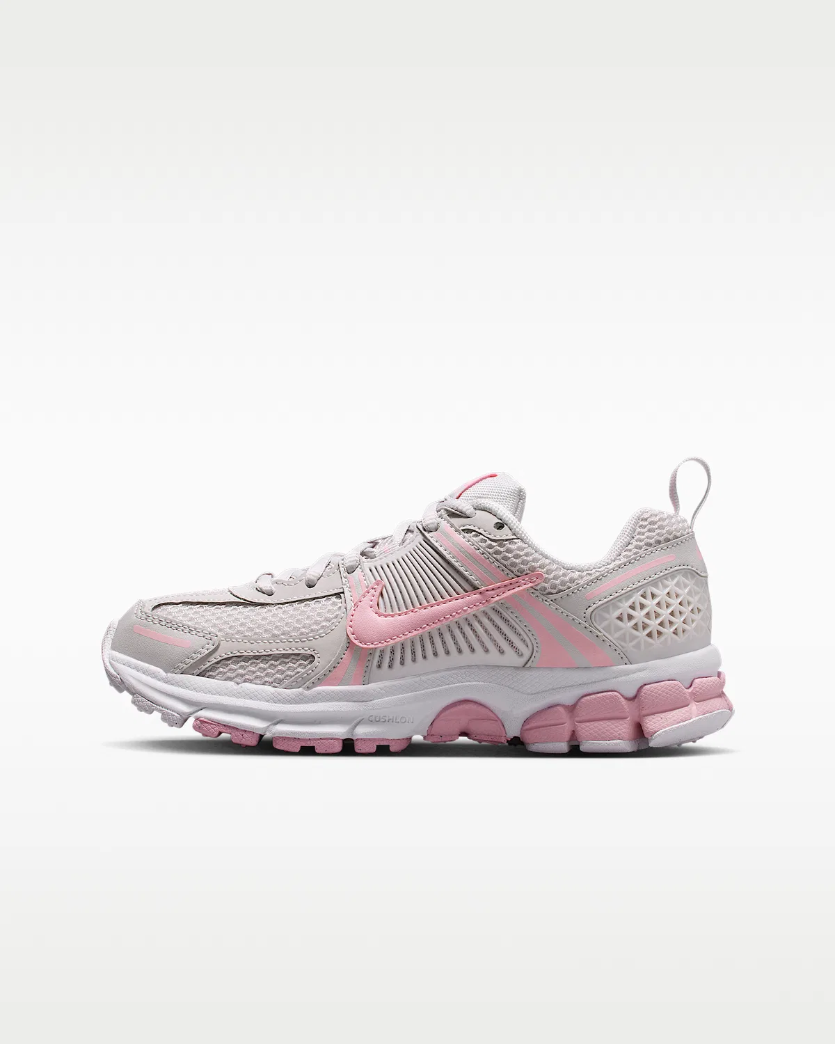 Детские кроссовки с отражающими элементами Nike Vomero 5, Vast Grey/White/White/Medium Soft Pink